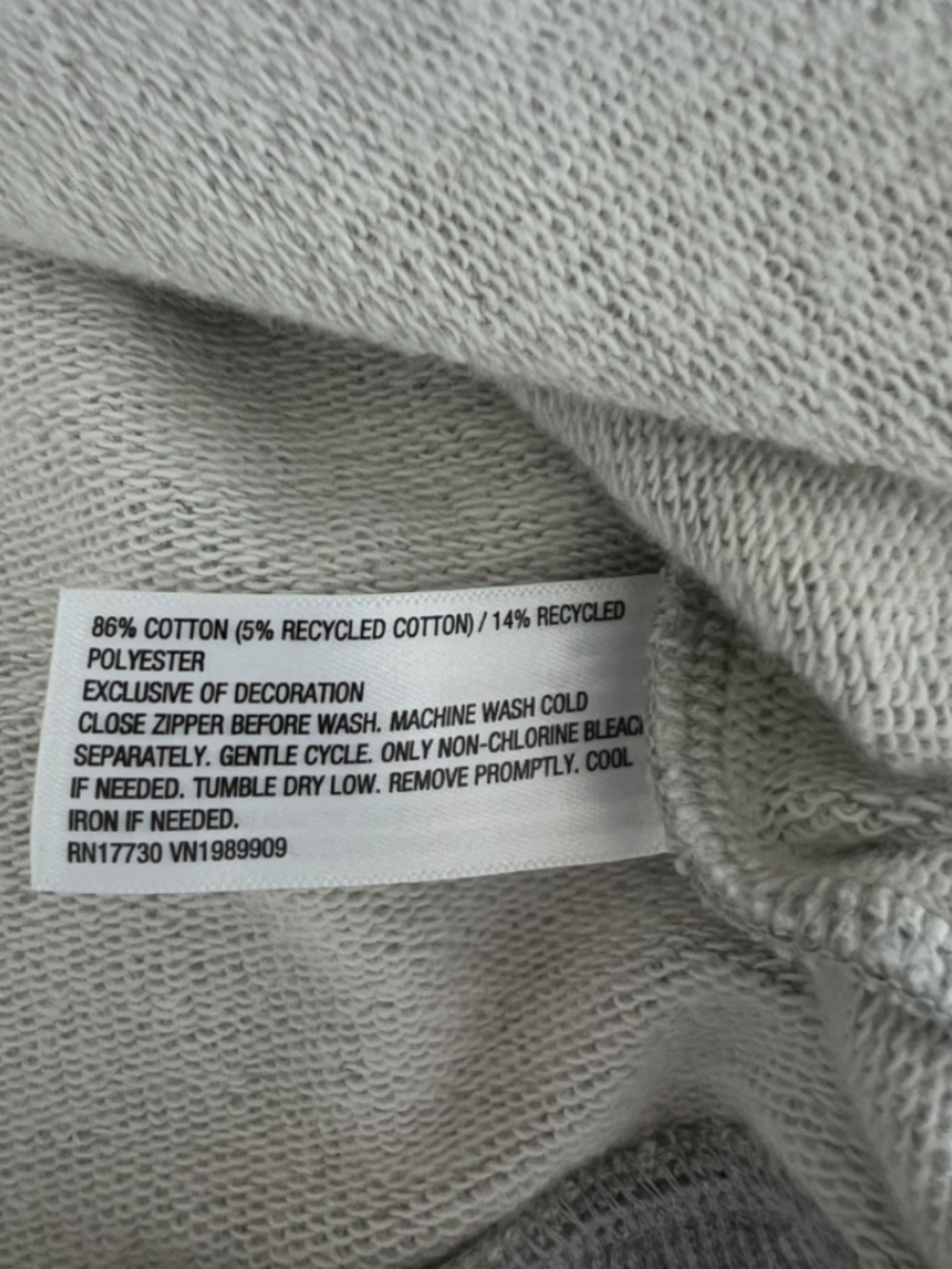 JoyLab Women’s‎ Gray Half-Zip Sweater, Pull Over, Cropped Size L - Picture 4 of 7
